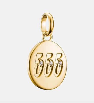 Pendentif Charm numéro angélique 555 avec pierres blanches Connect - Thomas Sabo - Or