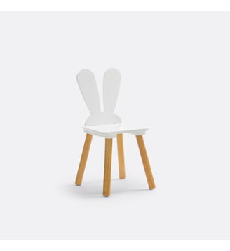 Chaise lapin maternelle - La Redoute Interieurs - Blanc bois