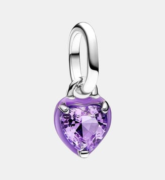 Mini Charm Pendant Cœur Chakra Violet Pandora ME - Pandora - Argenté