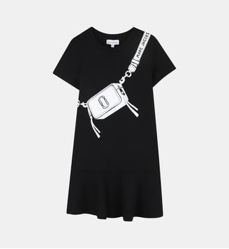 Robe à manches courtes - Marc Jacobs Kids - Black
