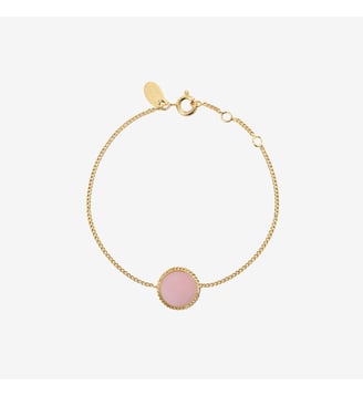 Bracelet doré opale rose - LADY Caroline Najman