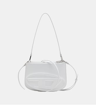 1DR Twin-Sac épaule à deux pochettes en cuir imprimé - Diesel - Blanc