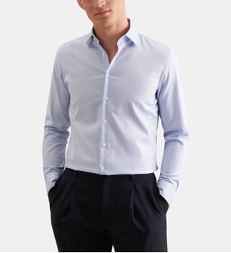 Chemise d'affaires 1/1 X-Slim Col Kent - Seidensticker - Bleu