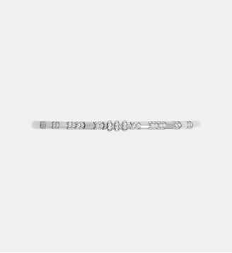 Bracelet maille reptile or blanc 18K et diamants blancs - Statement - Or blanc