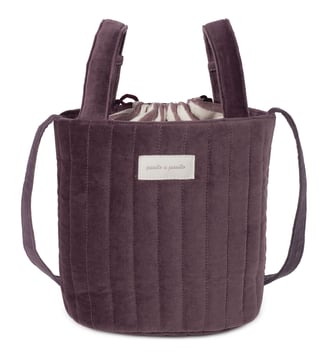 Sac Bucket Cherry Velvet - Pasito a pasito - Violet