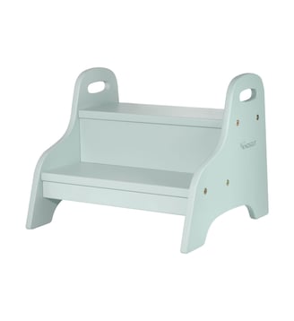 Marchepied enfant en bois - Kindsgut - Aigue marine