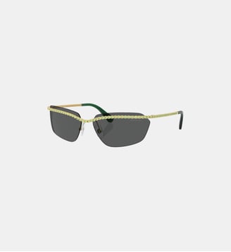 Lunettes de soleil Irrégulier SK7001 - Swarovski - Gris foncé