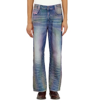 Relaxed Jeans High Waist 1982 D-Hakou - Diesel - Bleu moyen
