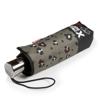 Parapluie xtra solide antiretournement, 23cm, déperlant, ouverture/fermeture automatique - Isotoner - Léopard kaki
