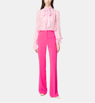 Pantalon flare stretch - Pinko - Rose
