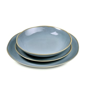 Service de vaisselle 18 pièces - Médard de Noblat - Bleu ciel