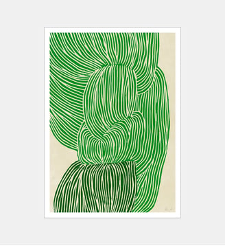 Poster   Green Ocean - The Poster Club x Rebecca Hein - Poster & Frame - Vert