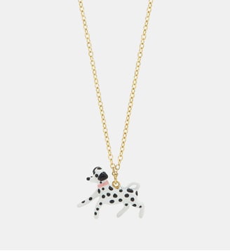 Collier pendentif dalmatien noir et blanc - Les Néréides - Multicolore
