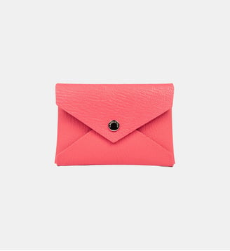 Porte-cartes Studio PM Element en cuir - Lancaster - Rose bonbon