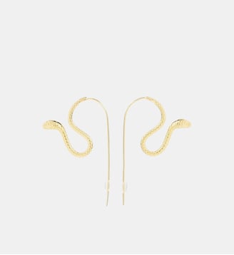 Boucles d'oreilles vipère ondulante - Les Néréides - Jaune