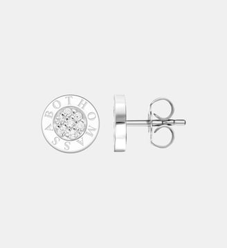 Clous d'oreilles Classic pavé blanc - Thomas Sabo - Argent