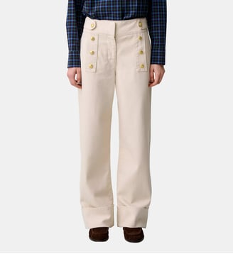 Jean large denim clair - Claudie Pierlot - Denim beige clair