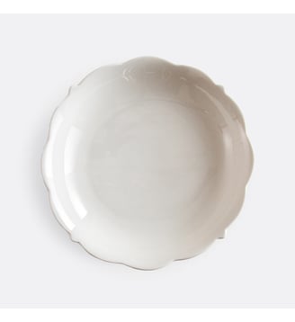 Lot 4 assiettes creuses en porcelaine - La Redoute Interieurs - Blanc