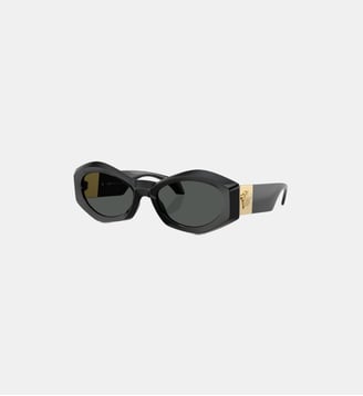 Lunettes de soleil Irrégulier VE4466U - Versace - Gris foncé