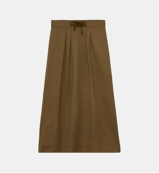Jupe plissée Maud en coton - Ines de la Fressange Paris - Gris