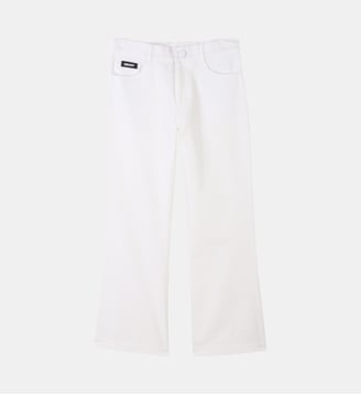 Pantalons en coton et lin - DKNY - Blanc