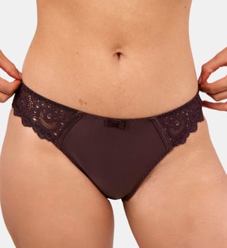 Petite culotte Gaby marron Maison Lejaby