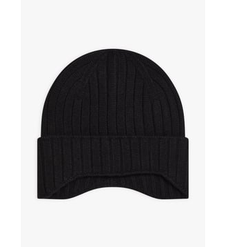 bonnet Ivan en laine noir - Agnès b. - Noir