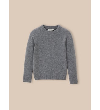 Pull  en laine merinos - Cyrillus - Gris chine