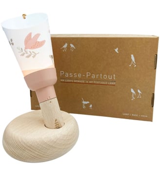 Coffret lampe nomade 5 en 1 - Maison Polochon - Rose
