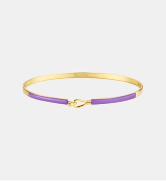 Bracelet fermoir en goutte - Bangle Up - Deep purple