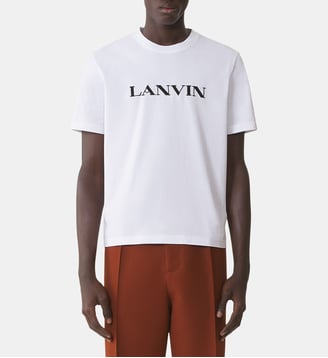 T-Shirt Brodé Lanvin En Coton - Lanvin - Blanc