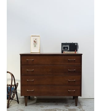 Commode scandinave Olga N°1064- Produit chiné - Debongout - Bois foncé