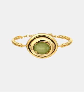 Bracelet chaîne   - Carmen - Satellite - Vert