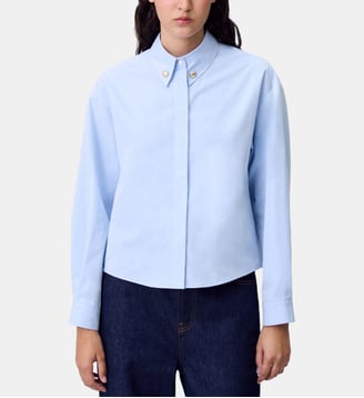 Chemise coupe boxy - Claudie Pierlot - Ciel