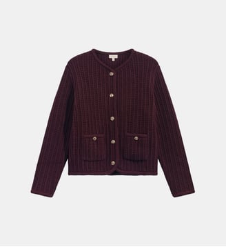 Gilet épais à boutons dorés - RUDA - Pablo - Bordeaux