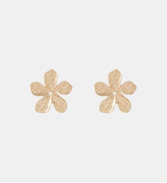 Boucles d'oreilles fleurs en métal doré - Balaboosté - Doré