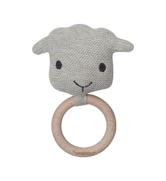 Jouet à saisir en crochet étoile - Kindsgut - Gris clair