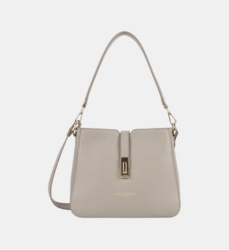 Sac besace Milano Horizon en cuir - Lancaster - Mastic
