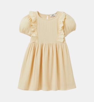 Robe en gaze de coton biologique - Cyrillus - Jaune blanchi