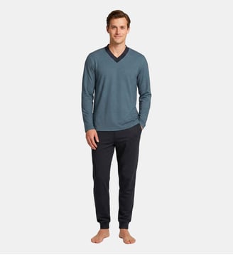 Pyjama long d'homme en Coton - Impetus - Bleu