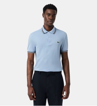 Polo L.12.12 regular fit liserés - Lacoste - Bleu clair