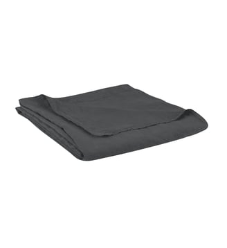 Drap plat en lin lavé, NATURELLEMENT LIN - Blanc Cerise - Graphite