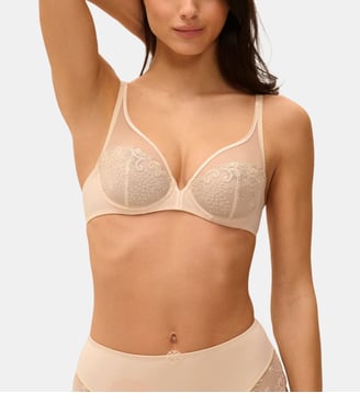 Soutien-gorge avec armatures Delice à broderies - Simone Pérèle - Beige rosé