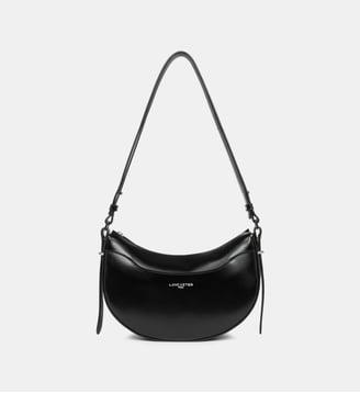 Sac à main demi-lune Suave Ace en cuir - Lancaster - Noir