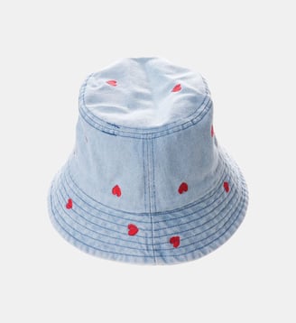 Chapeau bob avec motifs brodés BOBO - Wild - Ciel
