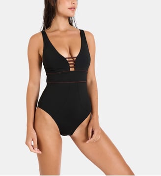 Maillot 1 piece Suzelle - Livia - Noir
