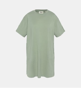 Robe t-shirt effet délavé - Schott - Kaki