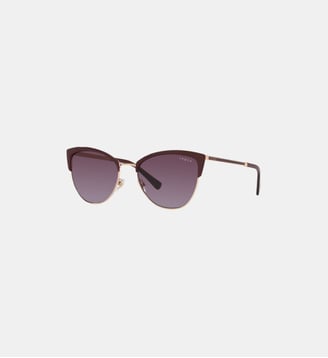 Lunettes de soleil Papillon VO4251S - Vogue - Bordeaux sur or rose