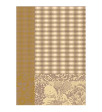 Essuie-mains Fleurs à croquer Coton - Le Jacquard Francais - Capucine