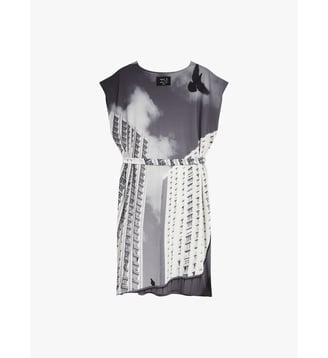 robe midi droite - Agnès b. - Multicolore